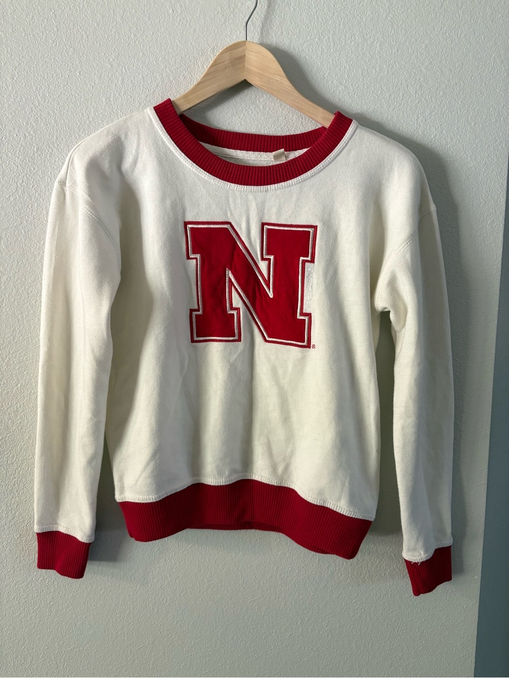Retro Nebraska Cornhuskers Gameday Sweater League Collegiate Small
